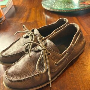 Grey Sperrys size 10